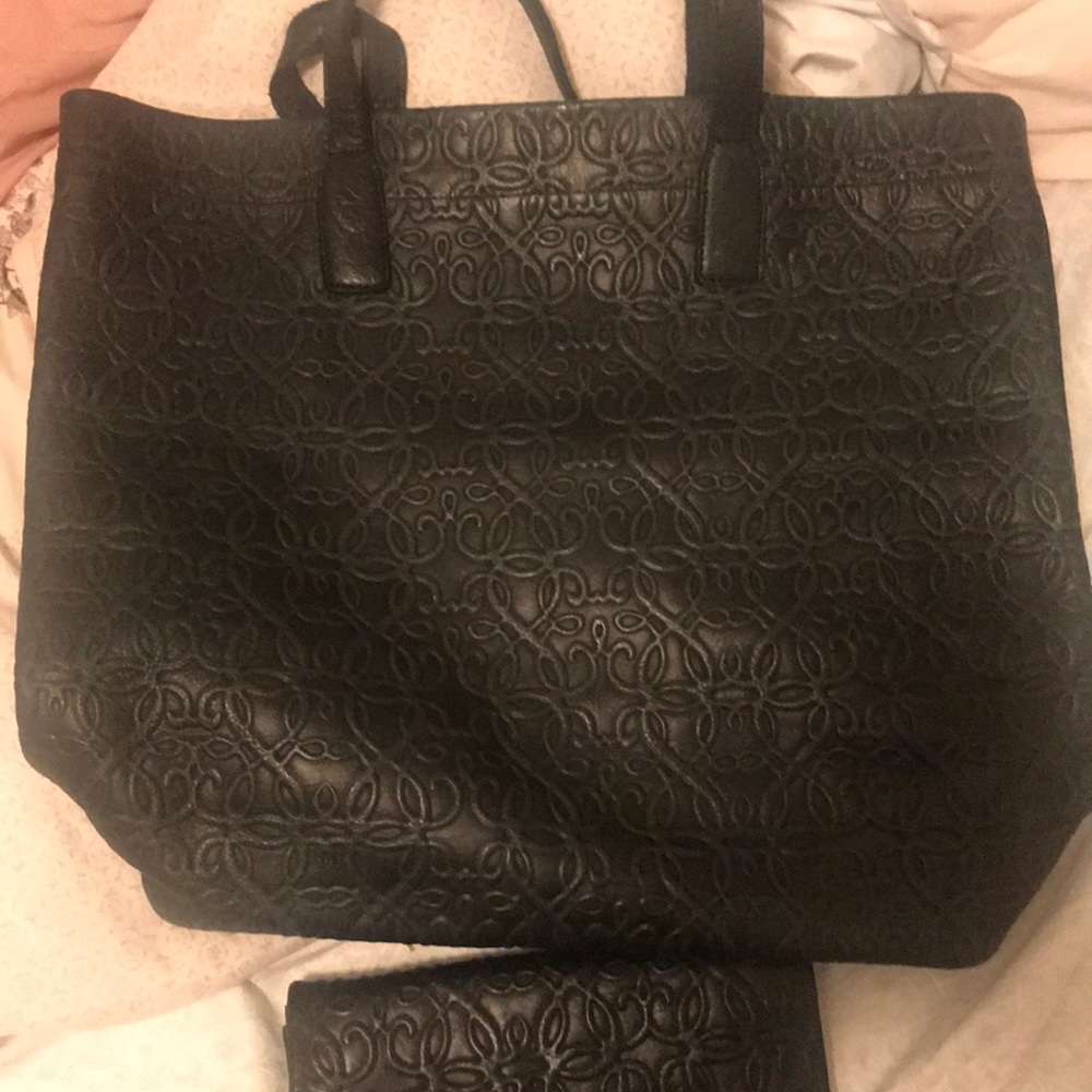 Alex and ani leather tote